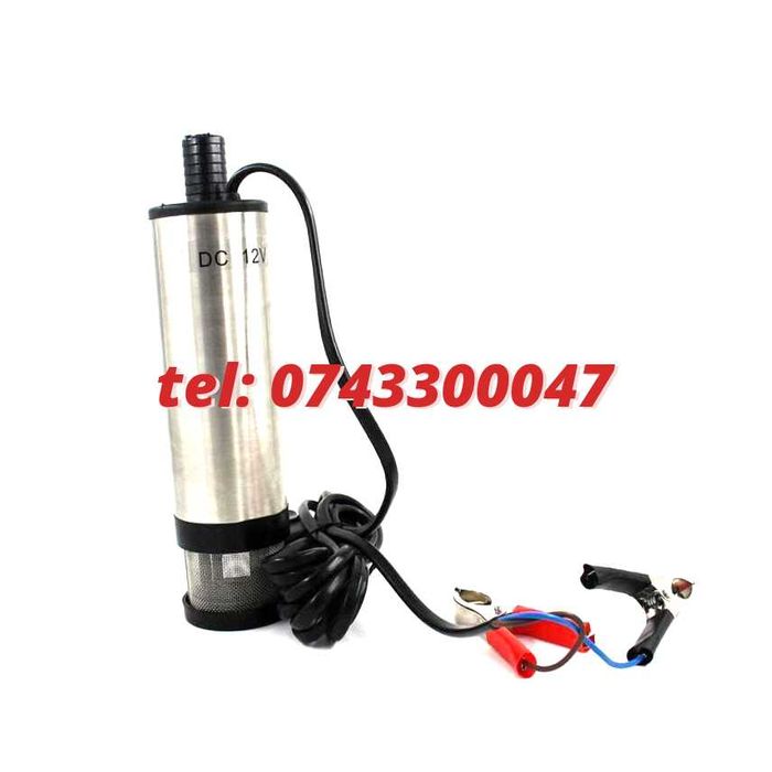 Pompa De Transfer Lichide Capacitate Mare Submersibila 12v 30lm