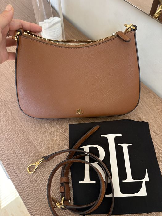 Оригинална чанта Ralph Lauren, естествена кожа