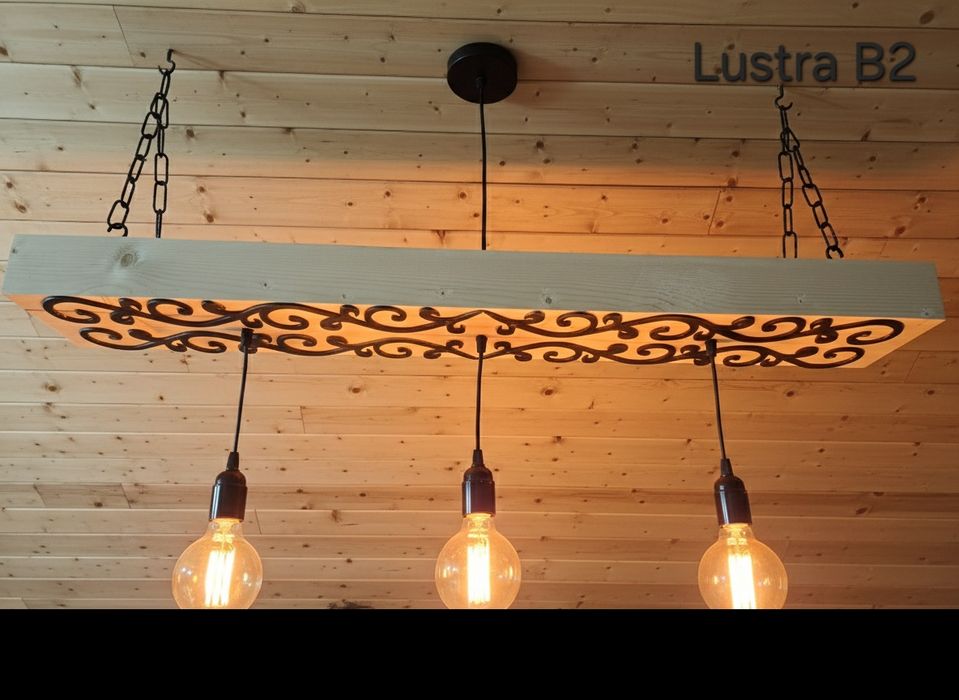 Lustre lemn masiv