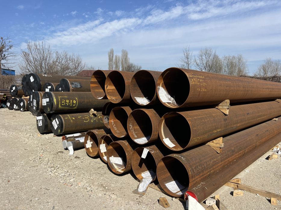 Vand teava metalica trasa si sudata elicoidal tevi noi si recuperate