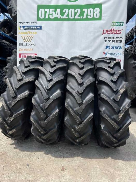 Cauciucuri noi marca GRI 12.4-28 cu 8 pliuri cu garantie