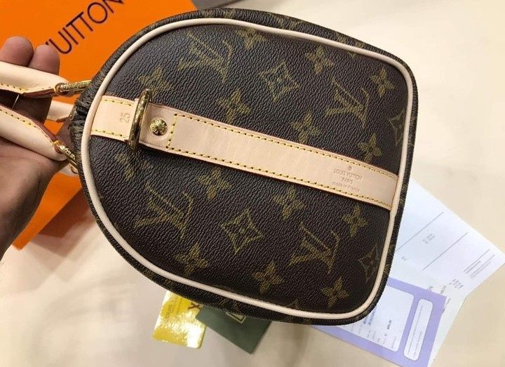 Geanta LV Speedy Medium, 35cm L,lacatel metalic, curea detasabila umăr, saculet, etichetă