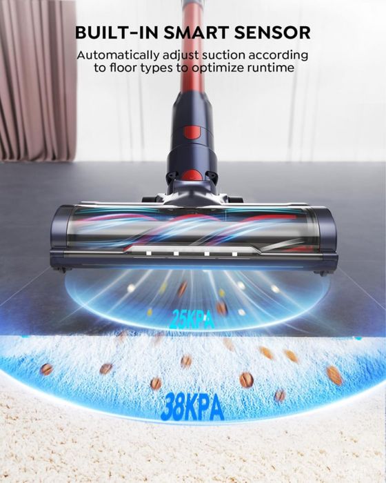 Безжична прахосмукачка Cordless Vacum Cleaner Buture VC50 Red