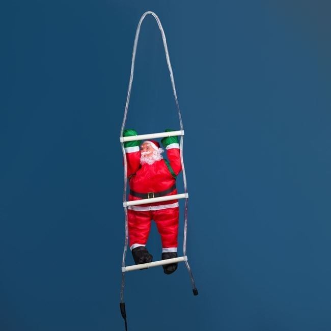 LED Дядо Коледа на стълба