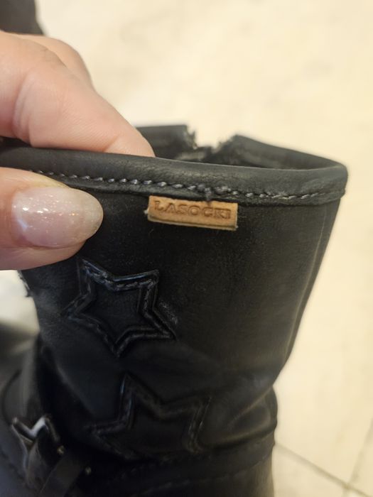 Ghete piele naturala, marimea 25, fata si baiat