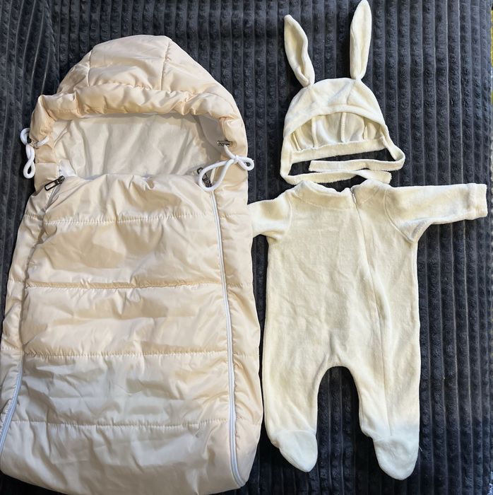 Конверт зима/демисезонн с одеялком, шапкой и костюмчик.