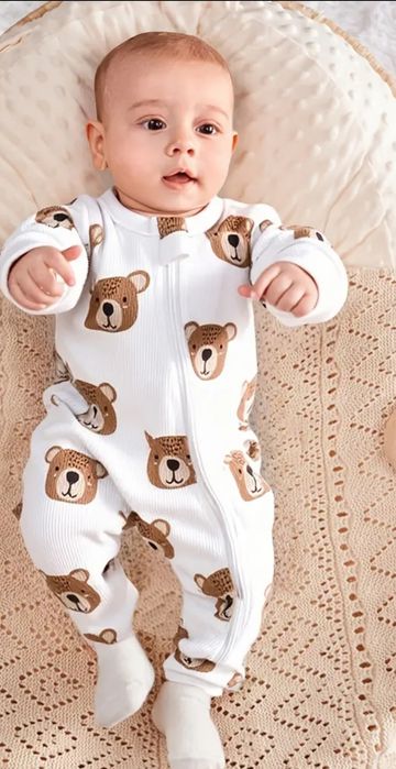 Ромпъри с цип за бебе 0-3 и 1-3 м