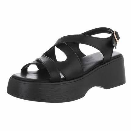 Дамски сандали на платформа