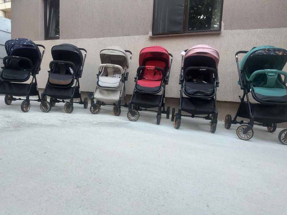 Carucior sport cu pozitie de somn si mâner reversibil, tip troller