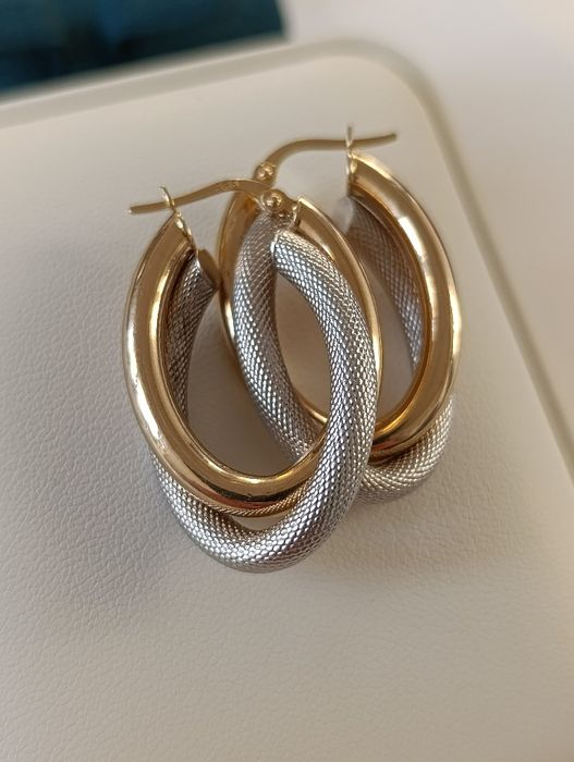 Золотые серьги, Турецкая изделия,Проба 585, вес 4,75