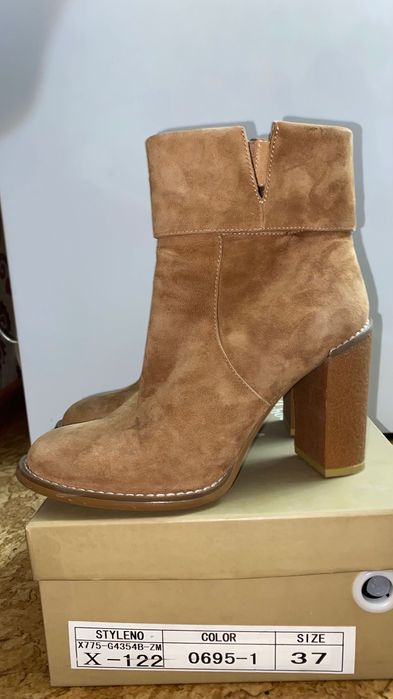 Полуботинки, замшевые