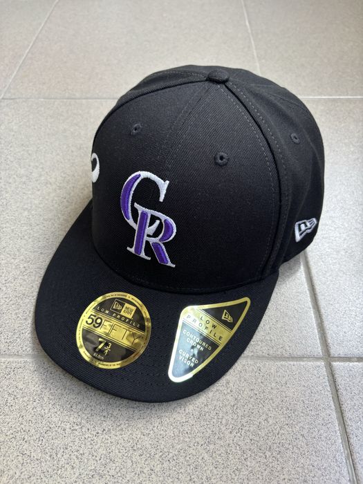 Colorado Rockies MLB Est Script Black Low Profile 59FIFTY Cap