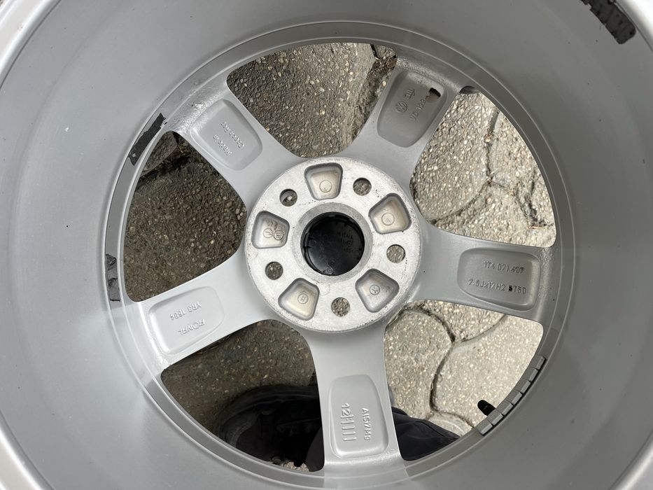 Jante aliaj 5x112mm, anvelope vara 225/45 R17 VW Golf 5/6/7/8 Touran Eos Jetta Caddy, Seat, Skoda, Audi A3