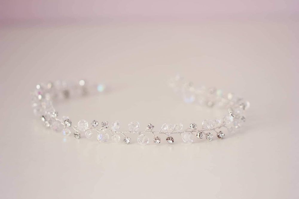 Set cristal si mărgele transparente