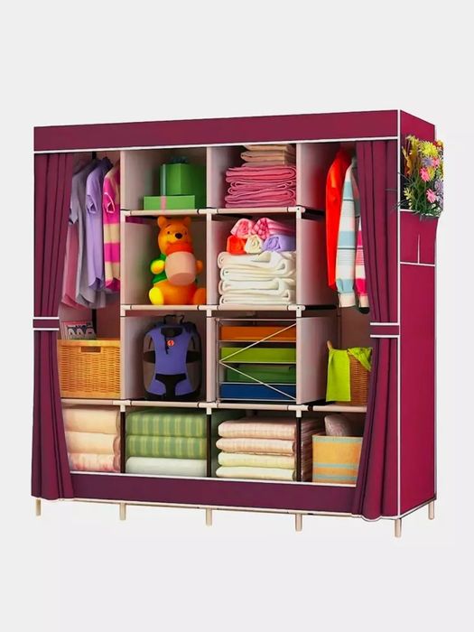 Oson yig'iladigan kiyim va poyabzal saqlash shkafi Model 88105