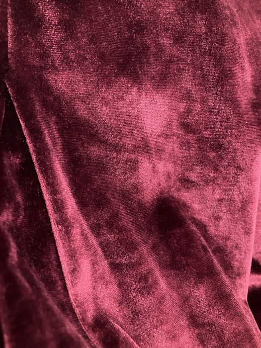 Вечернее бордовое платье (велюр)