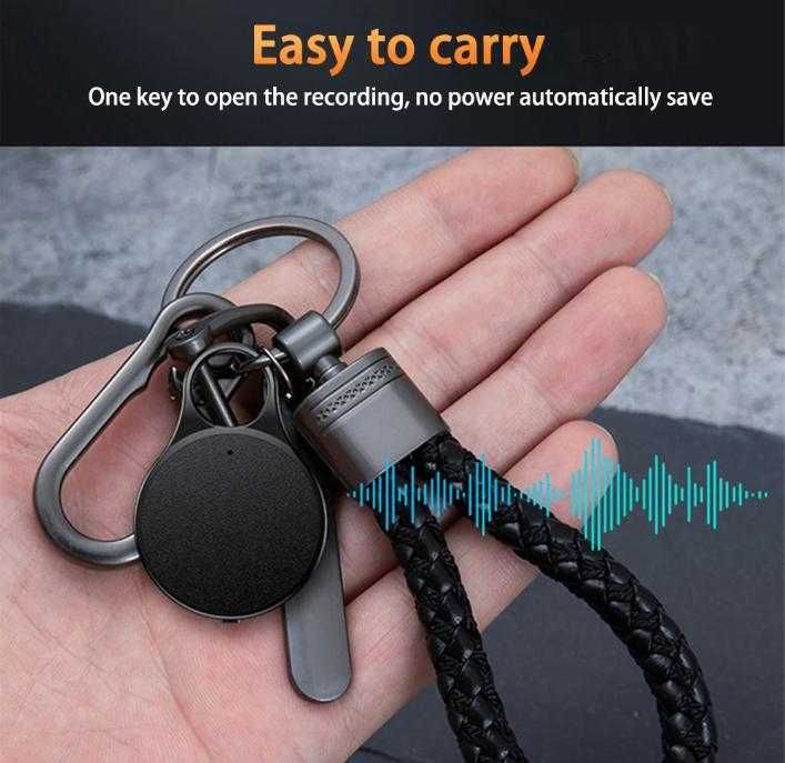 Android OTG MP3 Плеър Колие Ключодържател Подслушвател Ултрасензитивен Диктофон Гласова Активация Omnidirectional Двоен Динамичен Микрофон Обхват 200М
