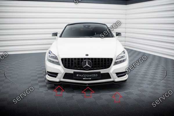 Prelungire lip bara fata Mercedes CLS C218 Amg Line 2011-2014 Maxton