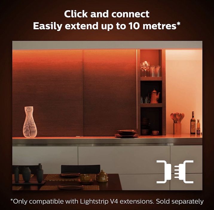 Philips Hue Lightstrip Extension v4 [1 m] Kit LED inteligent