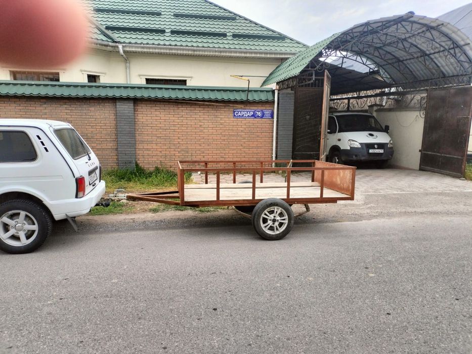 Прицеп самодельно, весит 1 тон