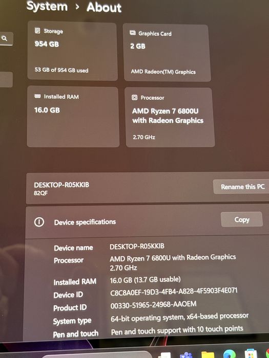 Лаптоп Lenovo Yoga 7 14ARB7