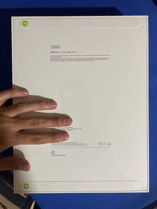 iPad Air 13-inch, M2, 256 gb, blue, Wi-Fi