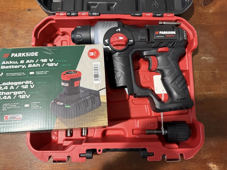 Перфоратор parkside performance x12v комплект