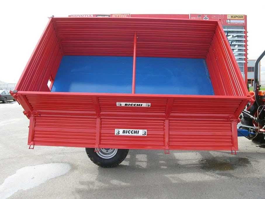 Remorca agricola Bicchi 9T monoax basculabila 3 parti Italia