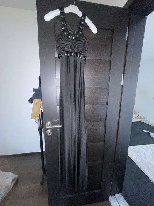 Rochie neagra eleganta vintage de seara