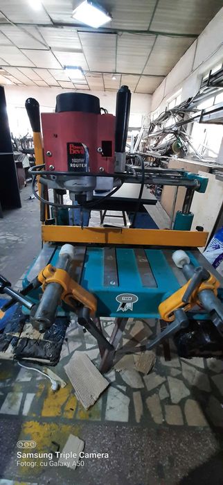 Mașină de debavurat+ Masina sudat PVC la 0 + FREZA TEU + Pantograf PVC