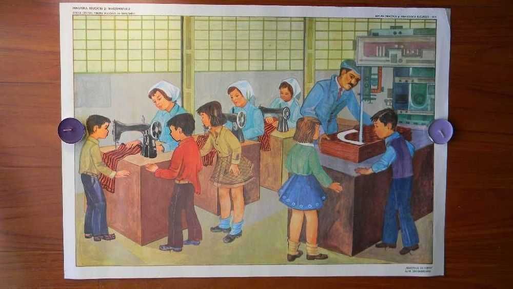 Planse pentru prescolari din perioada comunista