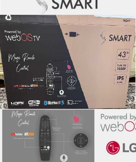 Новый Телевизор Smart 43 Система WEB OS (LG)