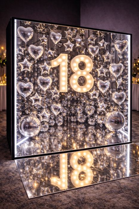 Cabina Foto Tip Oglindă + Decor Baloane pentru evenimentul tau