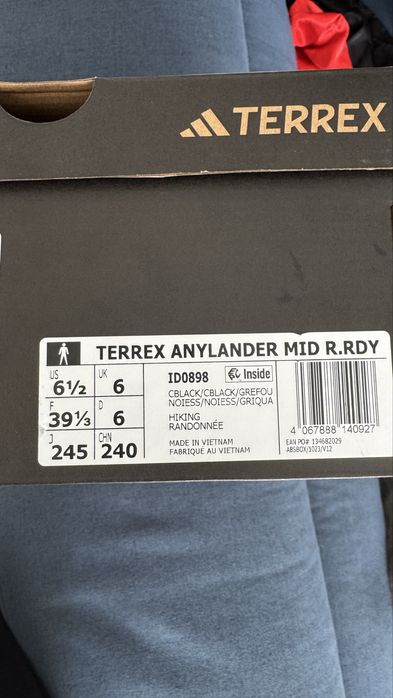 Мъжки боти Планински обувки Adidas Terrex EU 39 1/3