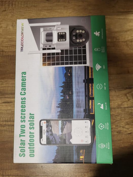 Cameră Supraveghere Solară 4G Dual