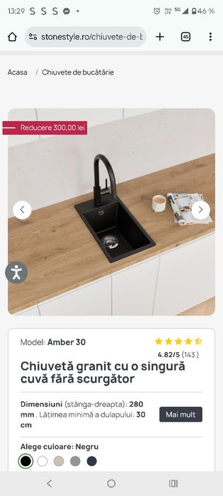 Chiuveta mica bucătărie