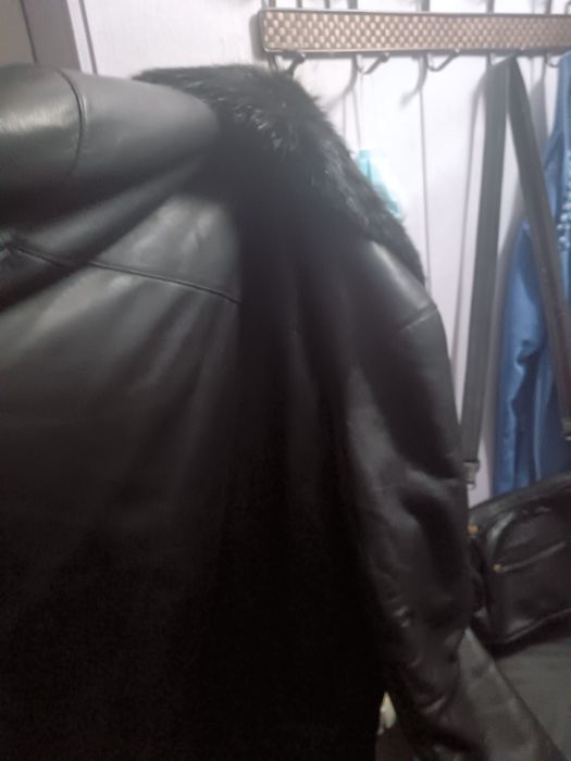 дубленка 54/56 размер воротник бобер