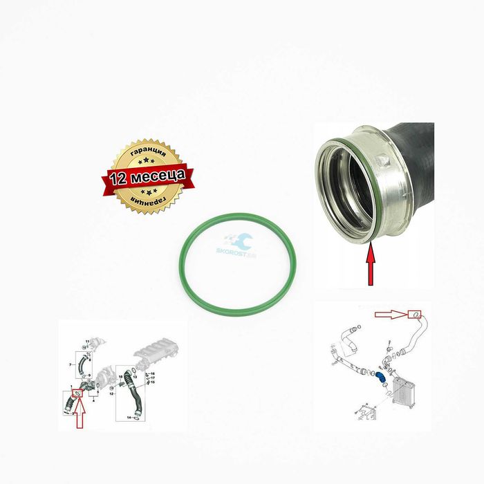 Уплътнение О-пръстен за турбо интеркулер BMW MINI