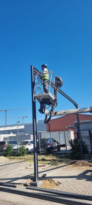 Vând structură metalică 10×20×4h