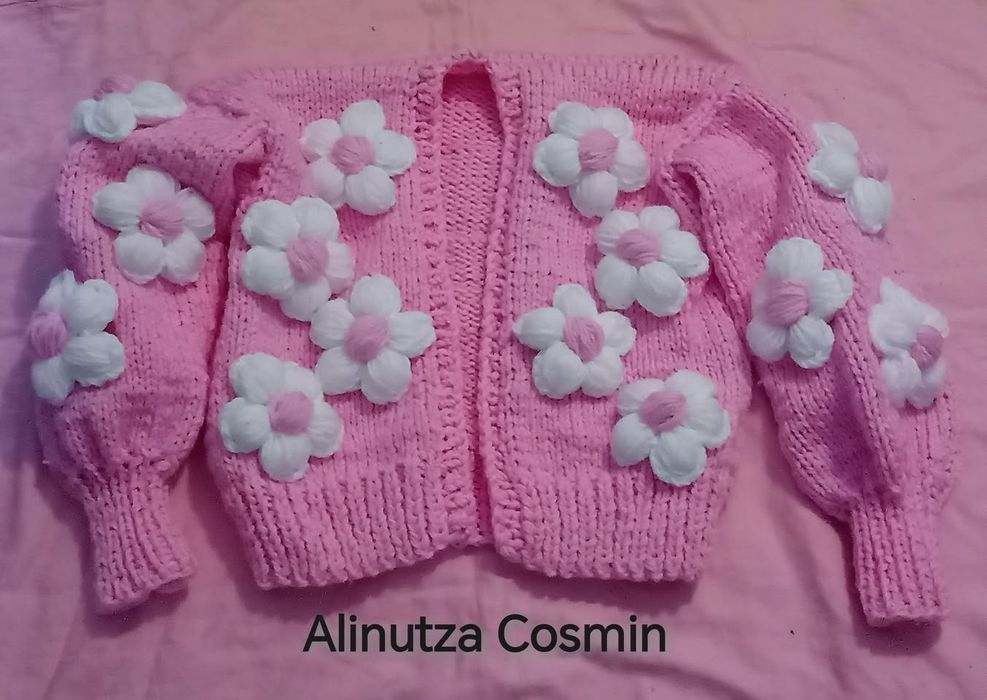 Pulover crosetate manual, groase