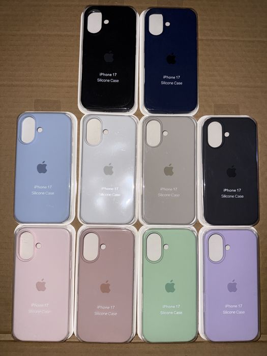 Husa iPhone color silicon sau transparenta 17 Pro Max 17 Pro 17 Air 17