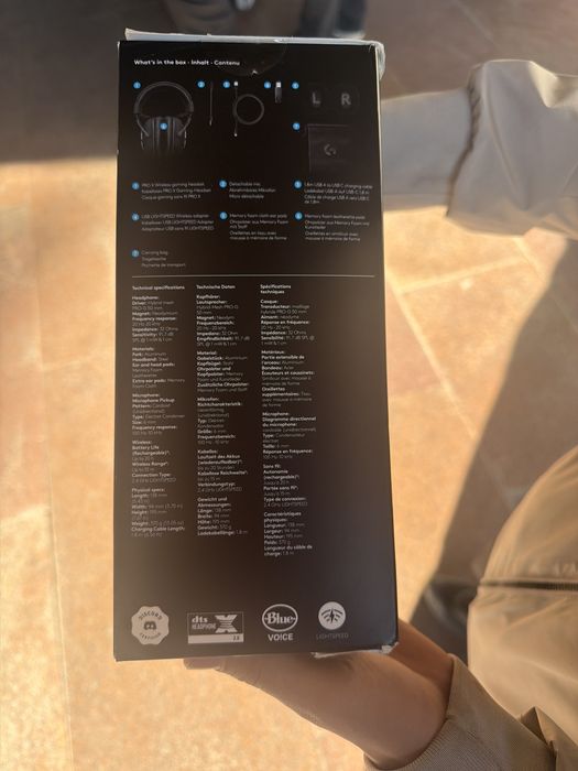 Игровые наушники logitech pro x wireless