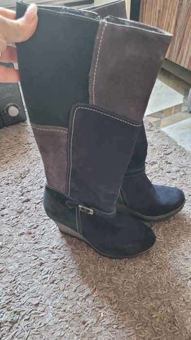 Cizme piele întoarsă