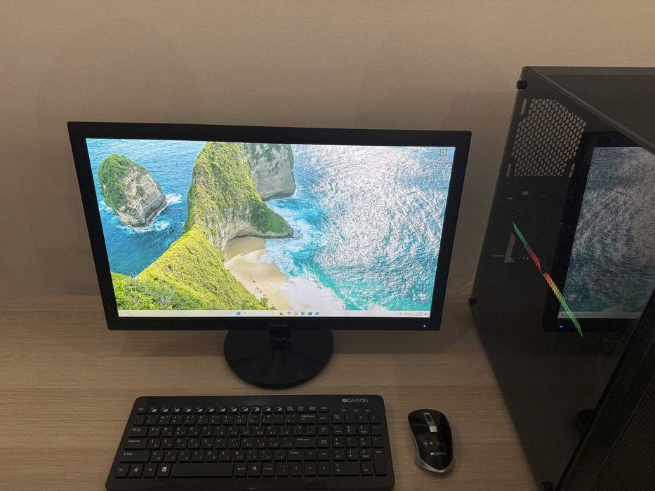 Геймърски настолен компютър, RTX 3070 Ti, Ryzen 5, 16(32)Gb DDR4, 750W