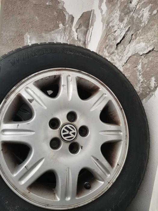 3 JANTE aliaj 5x100 R15 VW/Skoda/Audi + 3 Anvelope Nexen Mixte 15 inch