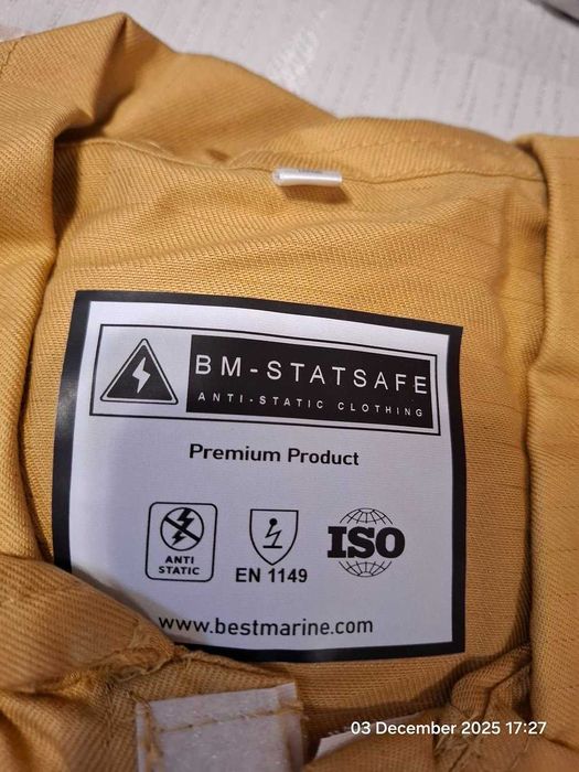 гащеризон оранжев XXL и жълт 5XL с логото на най-голямата фирма MSC