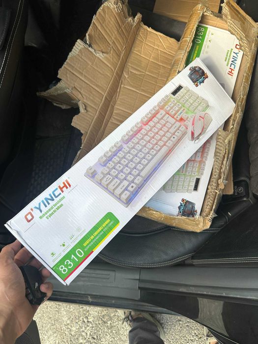 Klaviatura mishka komplekt kombo ru/eng budjetniy