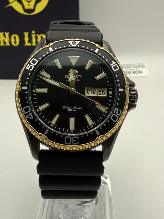 Ceas Orient Automatic 200m Ca Nou , AMANET NO LIMIT.