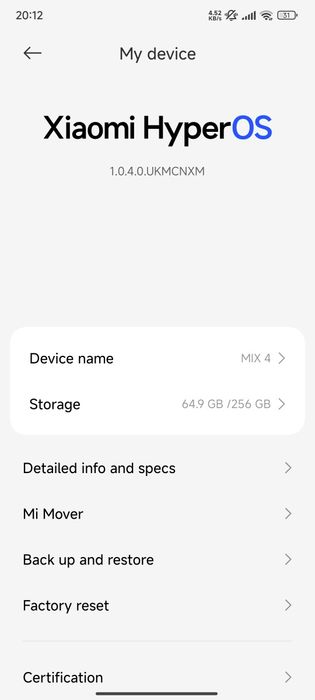 xiaomi mix 4 obmen