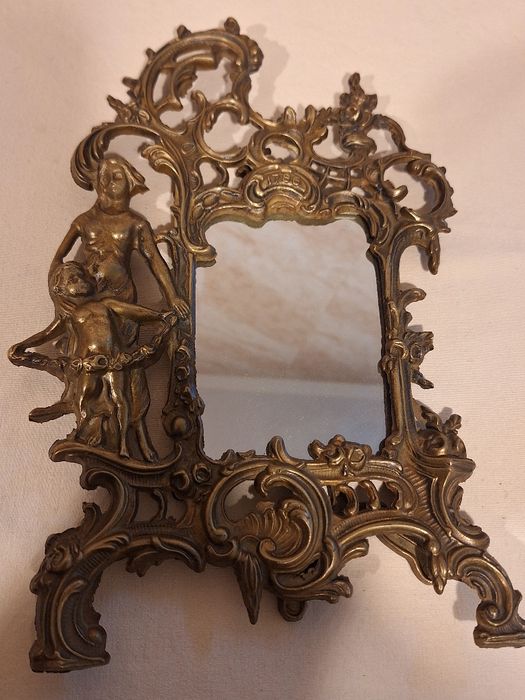 Бароко огледало от месинг